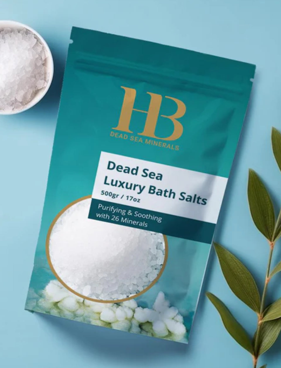 Sel de bain blanc de la mer Morte - Classique (500g)