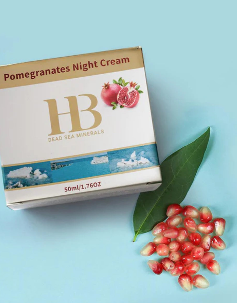 Crème de nuit à la grenade pour une peau raffermie