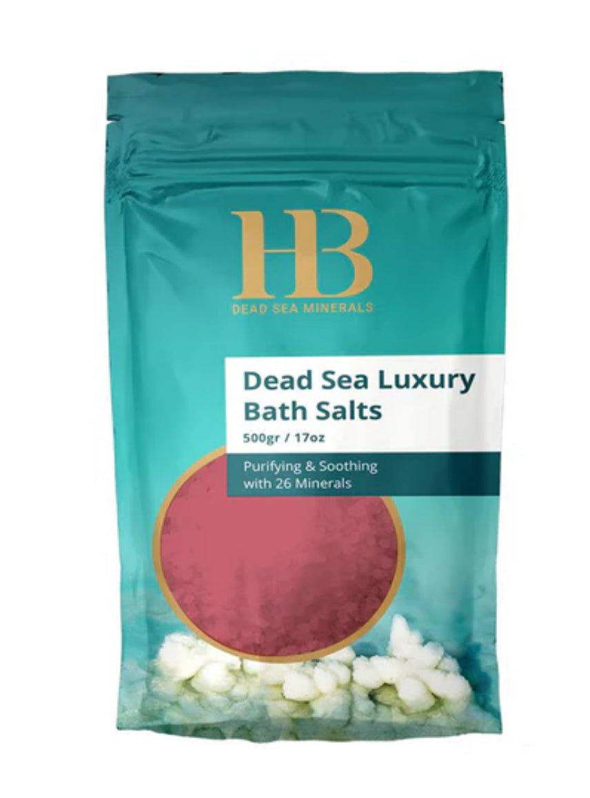 Sels de bain de la mer Morte rose - Roses (500g)